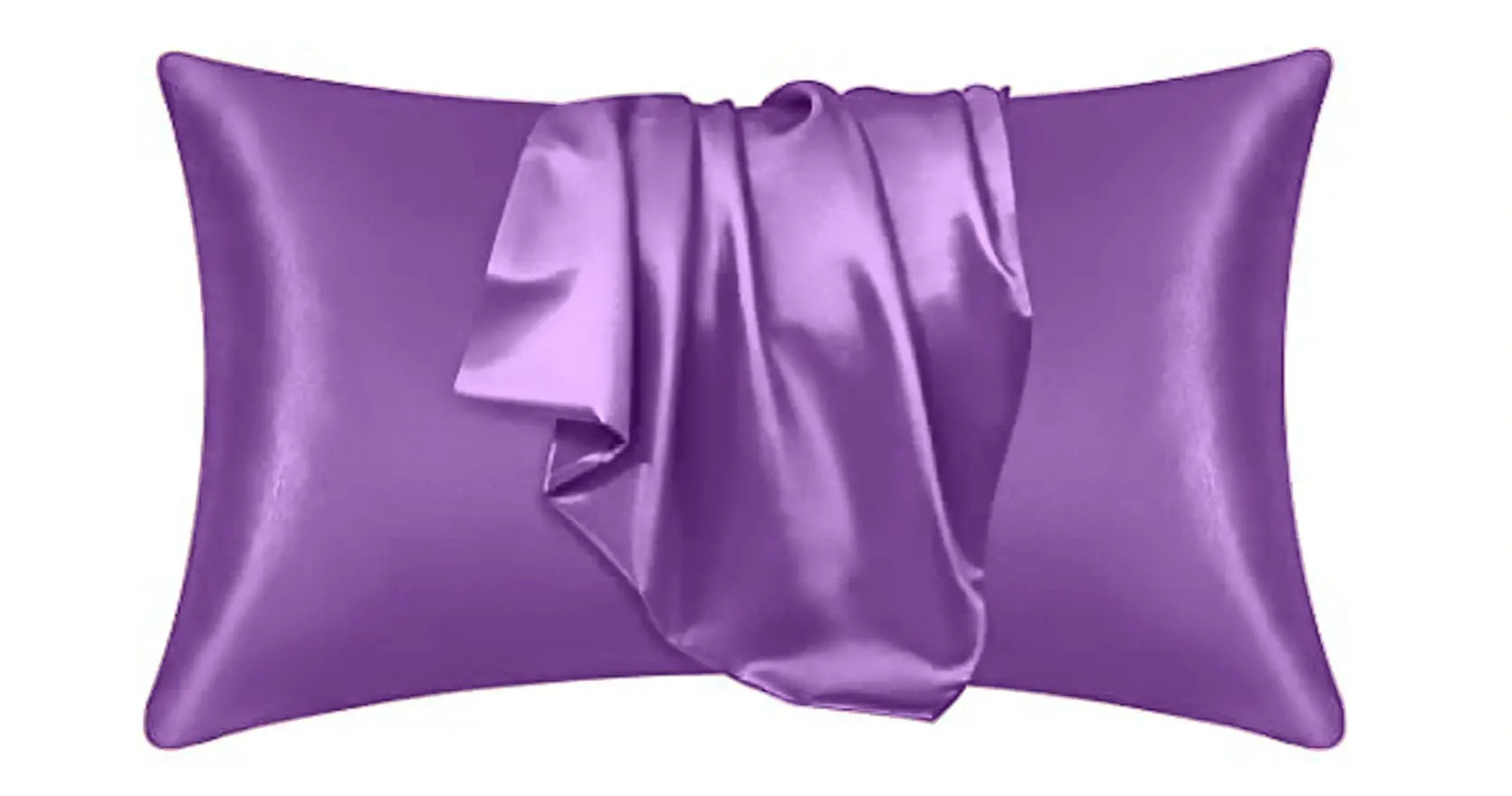 satin pillowcase lilac