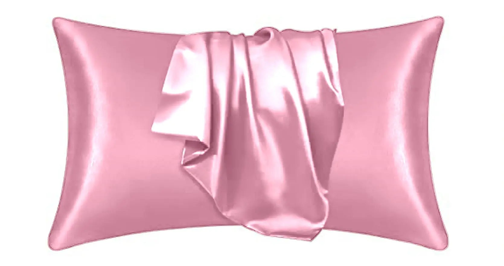 satin pillowcase pink