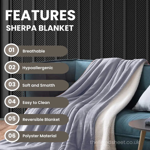 sherpa fleece blanket uk