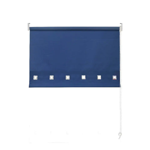 square eyelet blinds blue wholesale UK