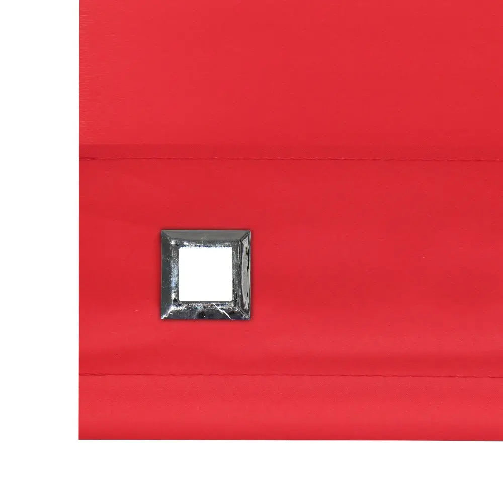 square eyelet roller blind red