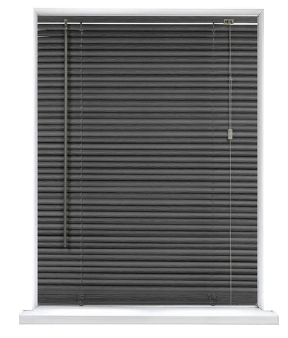 Grey Embossed PVC Venetian Blinds 25mm Slats Window Blind RoyalHomeFurnishing