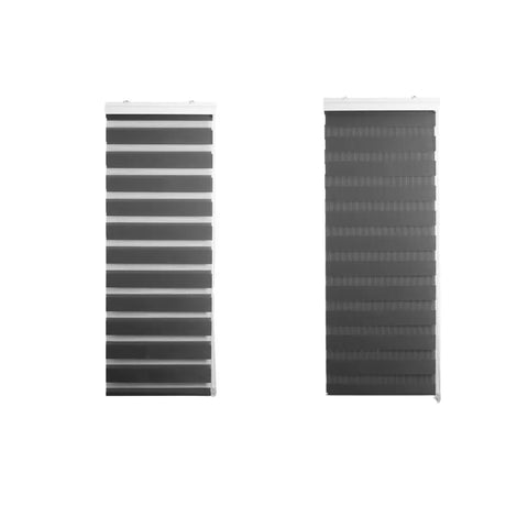 Day and Night Blinds Zebra Roller blinds - Grey RoyalHomeFurnishing