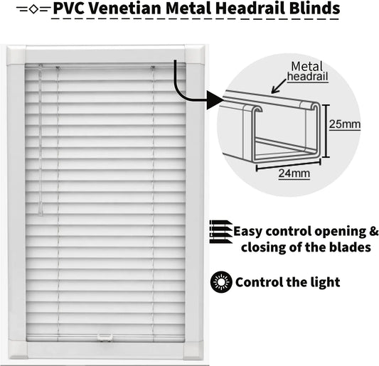 pvc metal headrail BLINDS