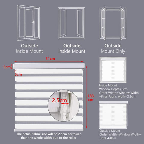 day and night blind mounting locations