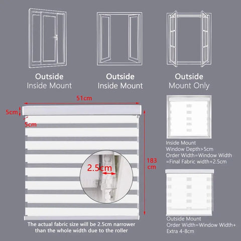 day and night blind mounting locations