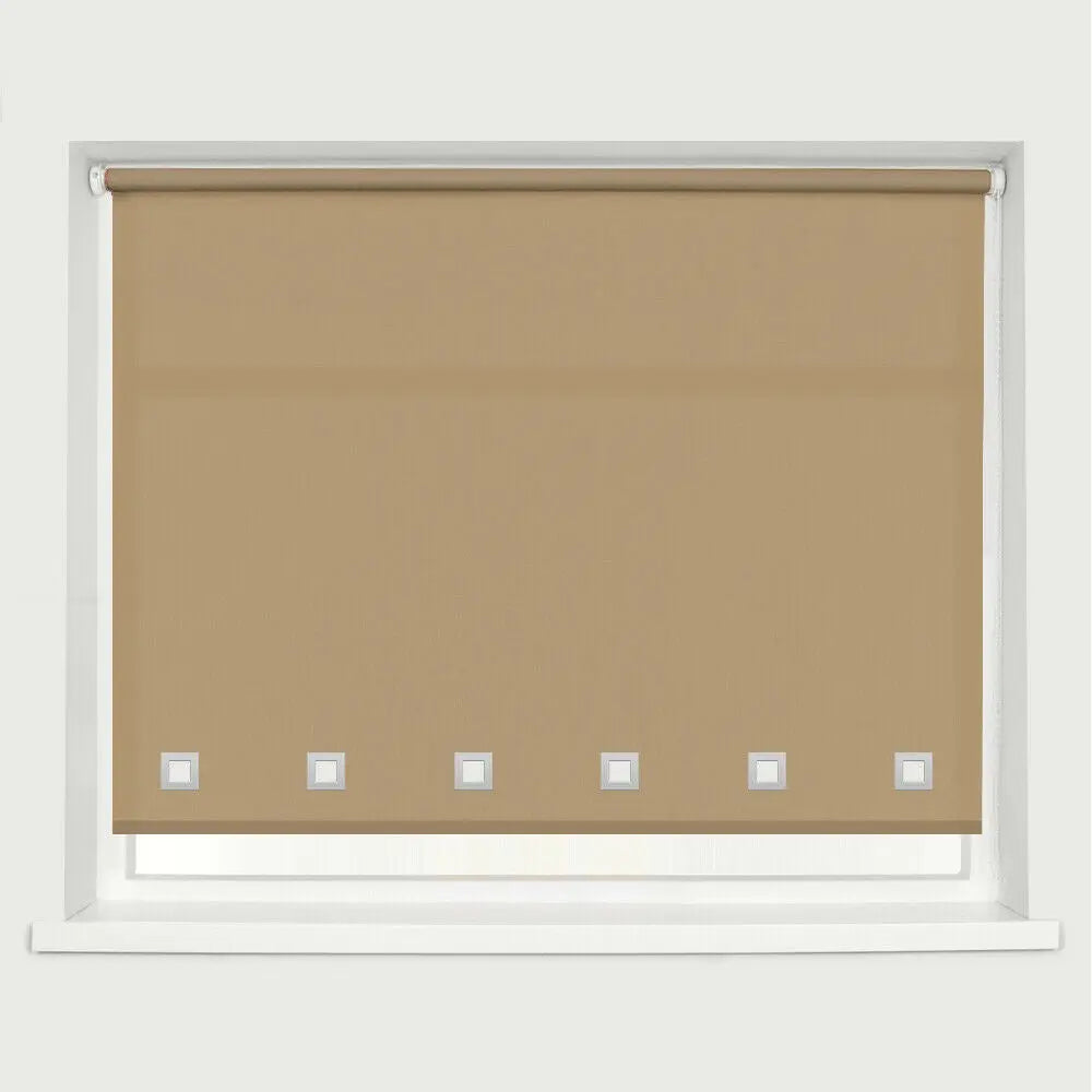 Wholesale Daylight Blinds Square Eyelet Roller Blind - Cappuccino RoyalHomeFurnishing