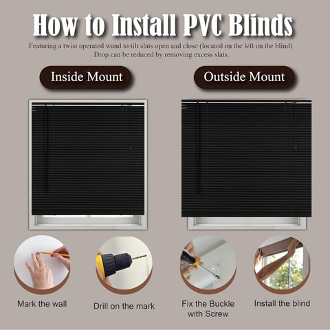 how to install pvc blinds 