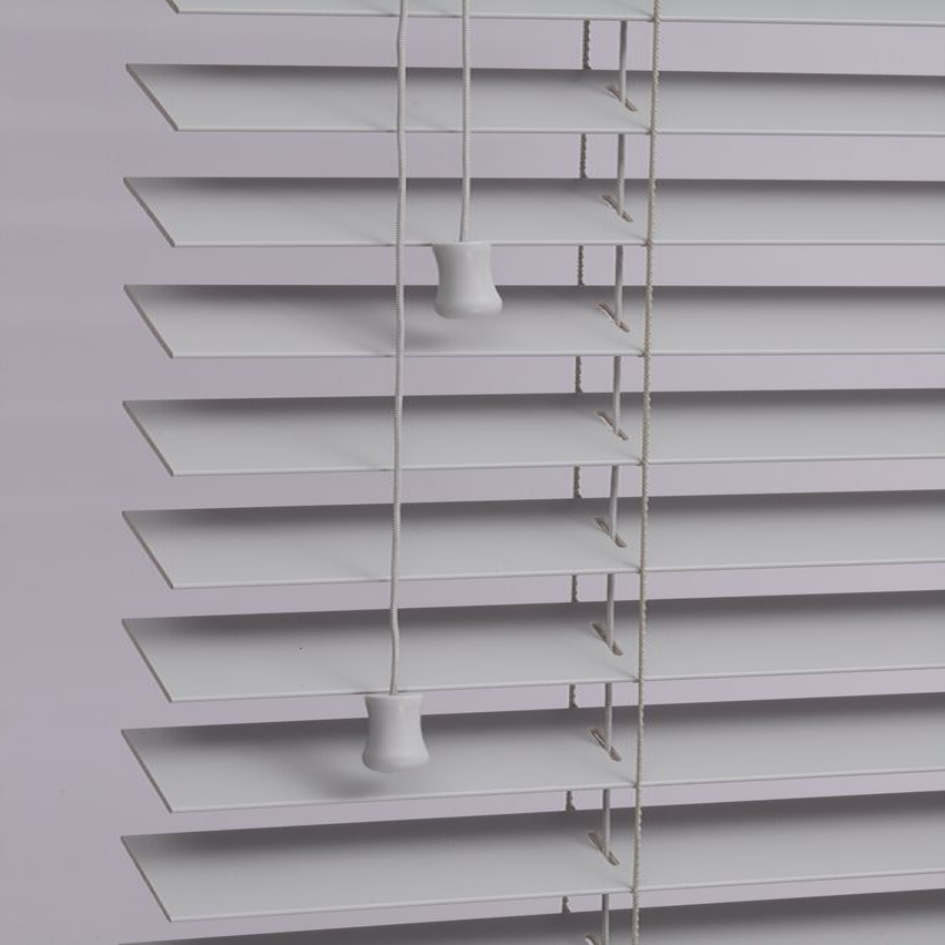 faux wood blinds with grey string