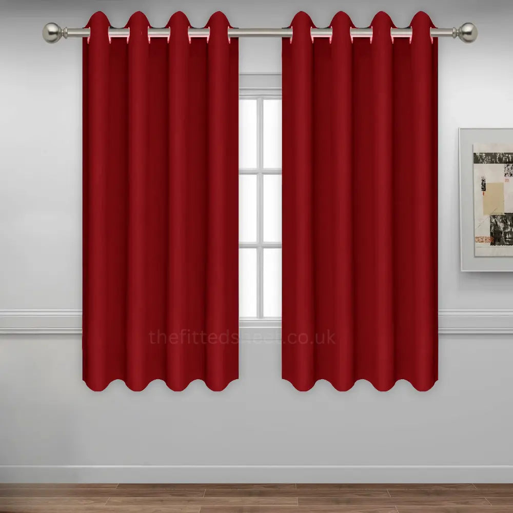 curtains red blackout