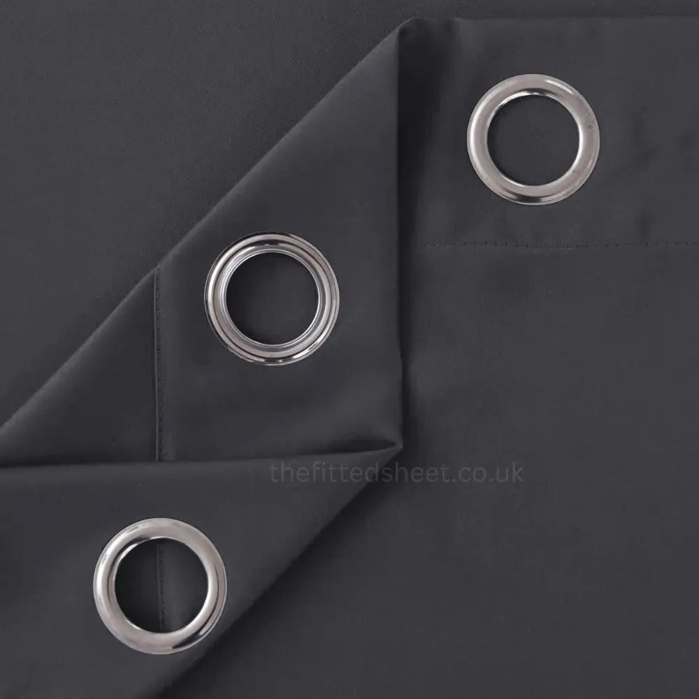 Eyelet blackout curtains