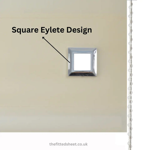 Square Eyelet Light Filtering roller blinds – Natural EV Dekor