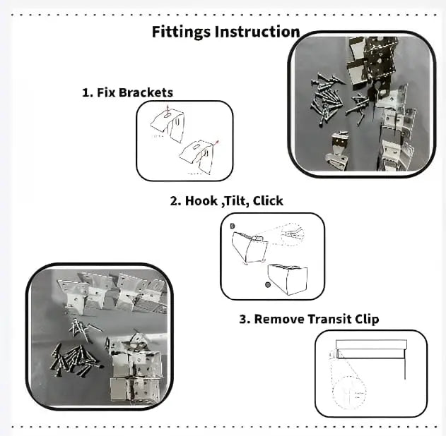 pvc metal headrail fitting instructions 