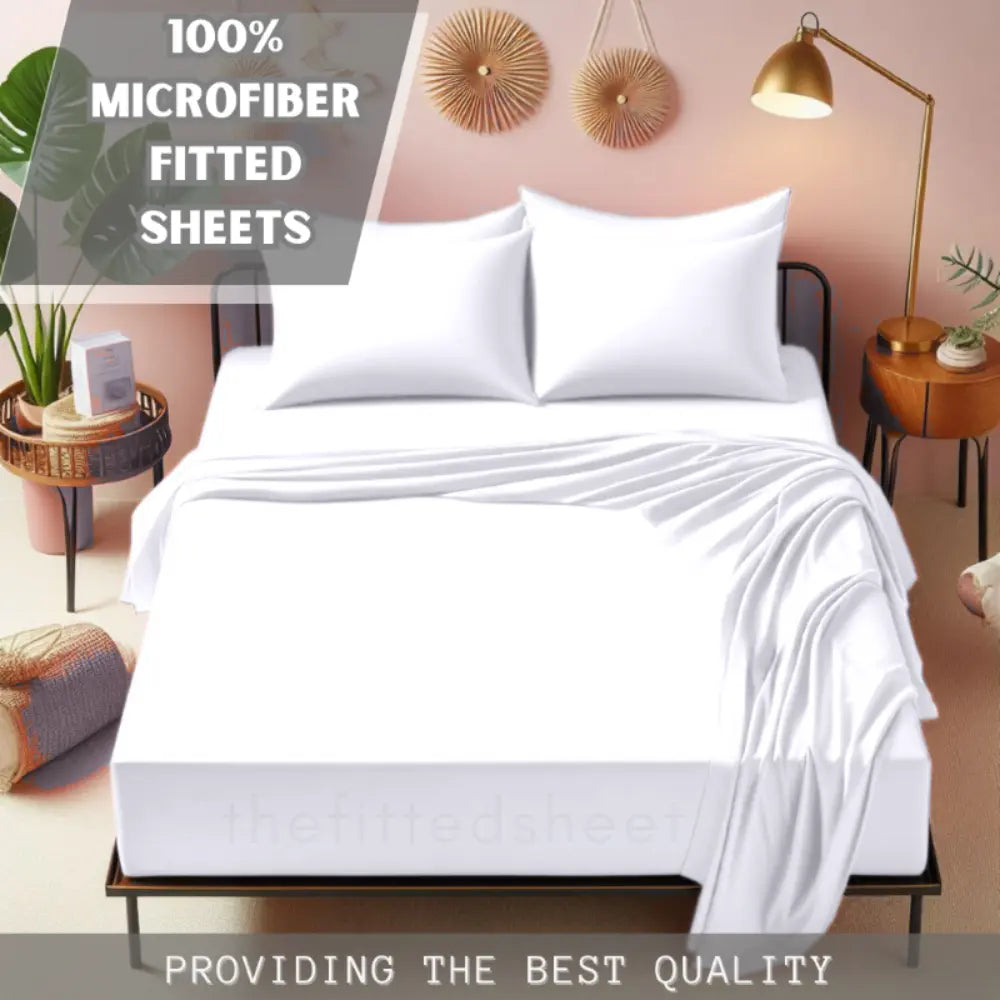 100% Microfiber fitted sheets 40cm