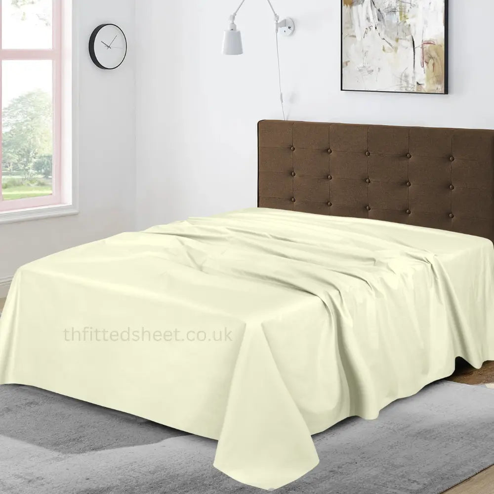 egyptian cotton double flat sheets